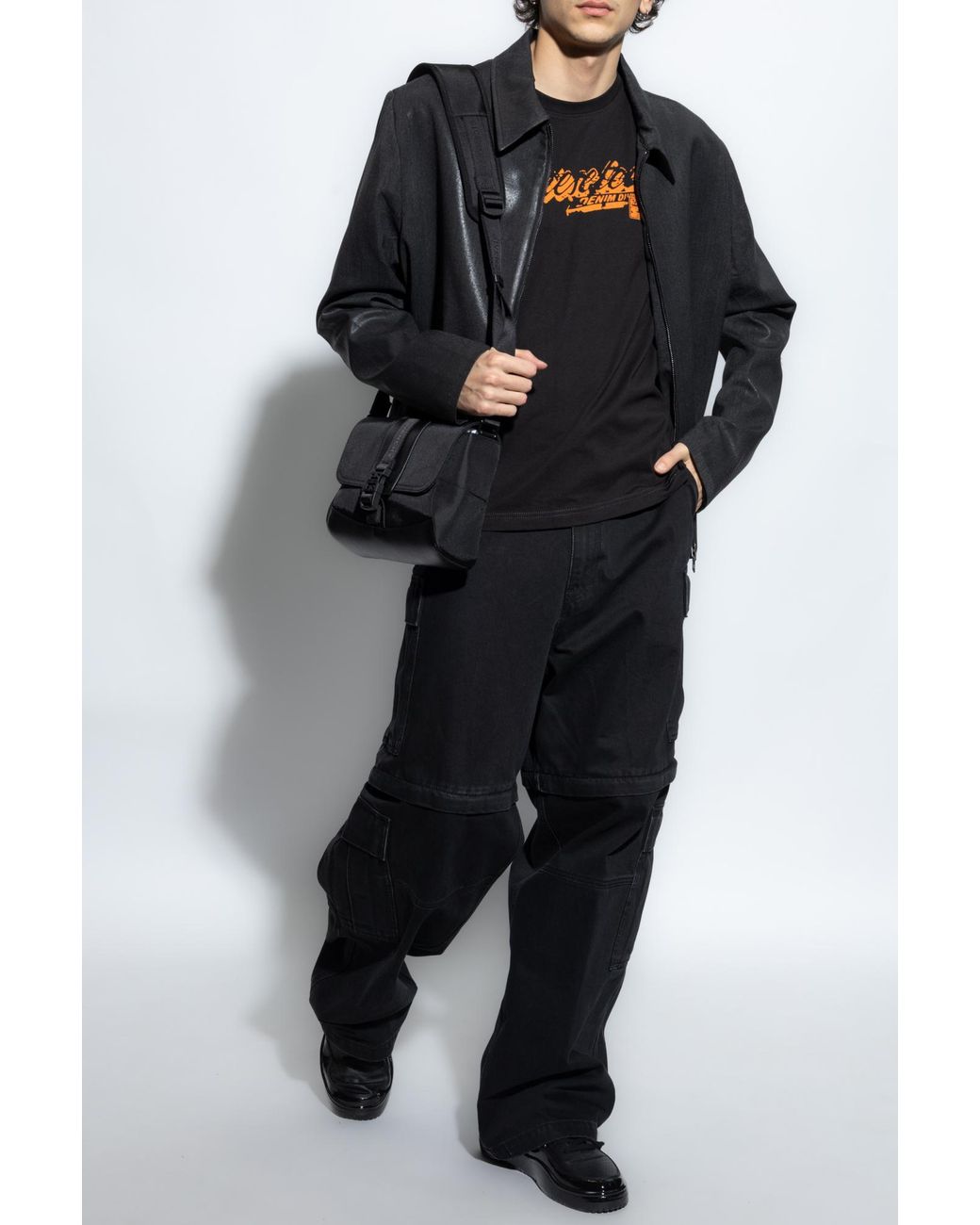 DIESEL Black Jacket J-Kane for men