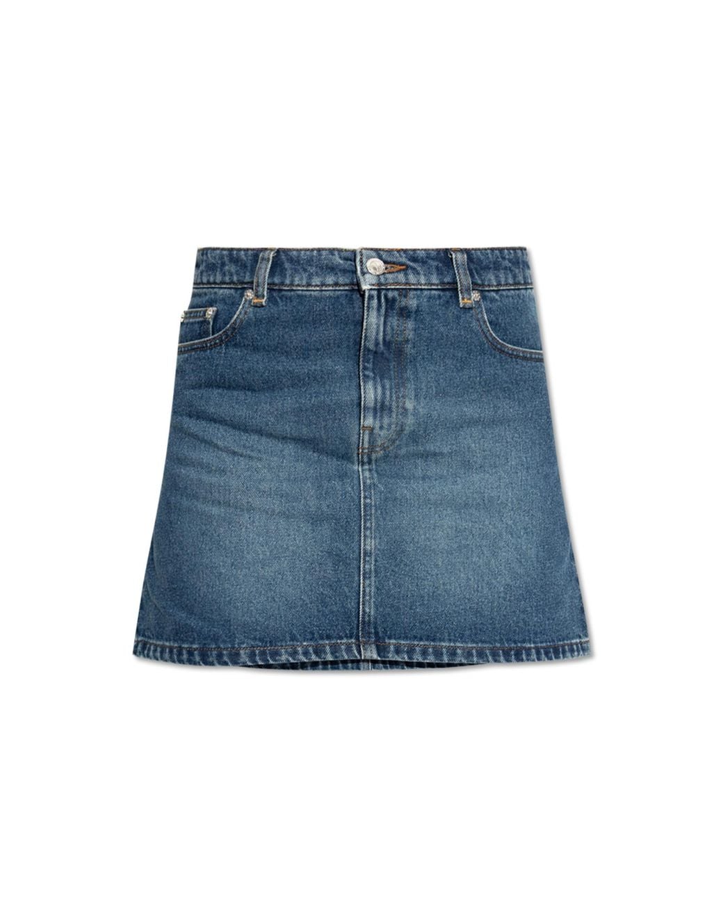 A.P.C. Blue Denim Skirt