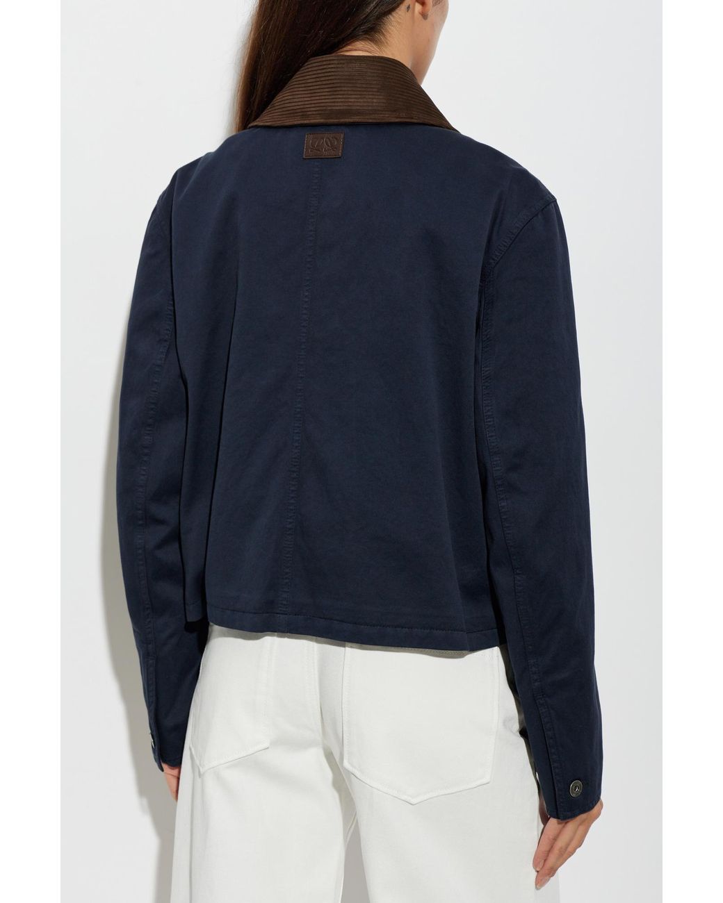 Loewe Blue Short Jacket With Pockets