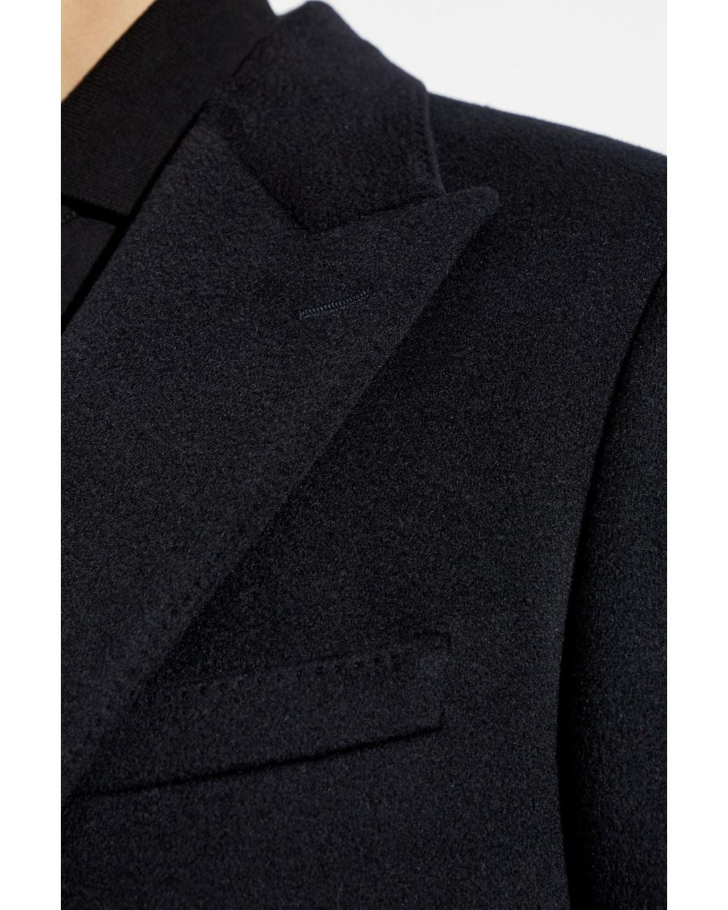 Dolce & Gabbana Blue Cashmere Coat for men