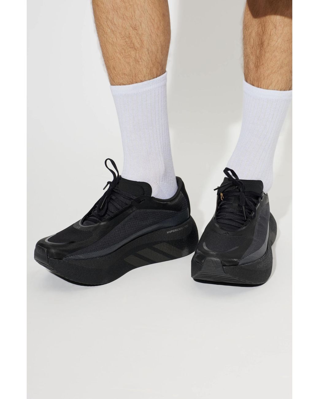 Adidas Black 'Hyperboost Edge' Sports Shoes for men
