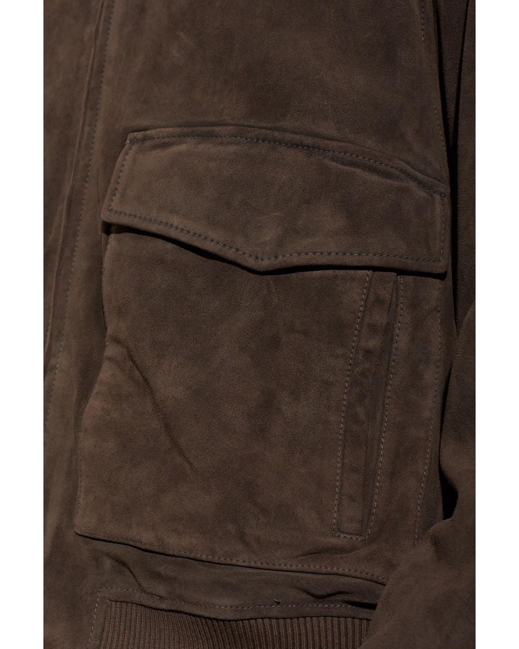 Agolde Brown Suede Jacket 'Emil' for men