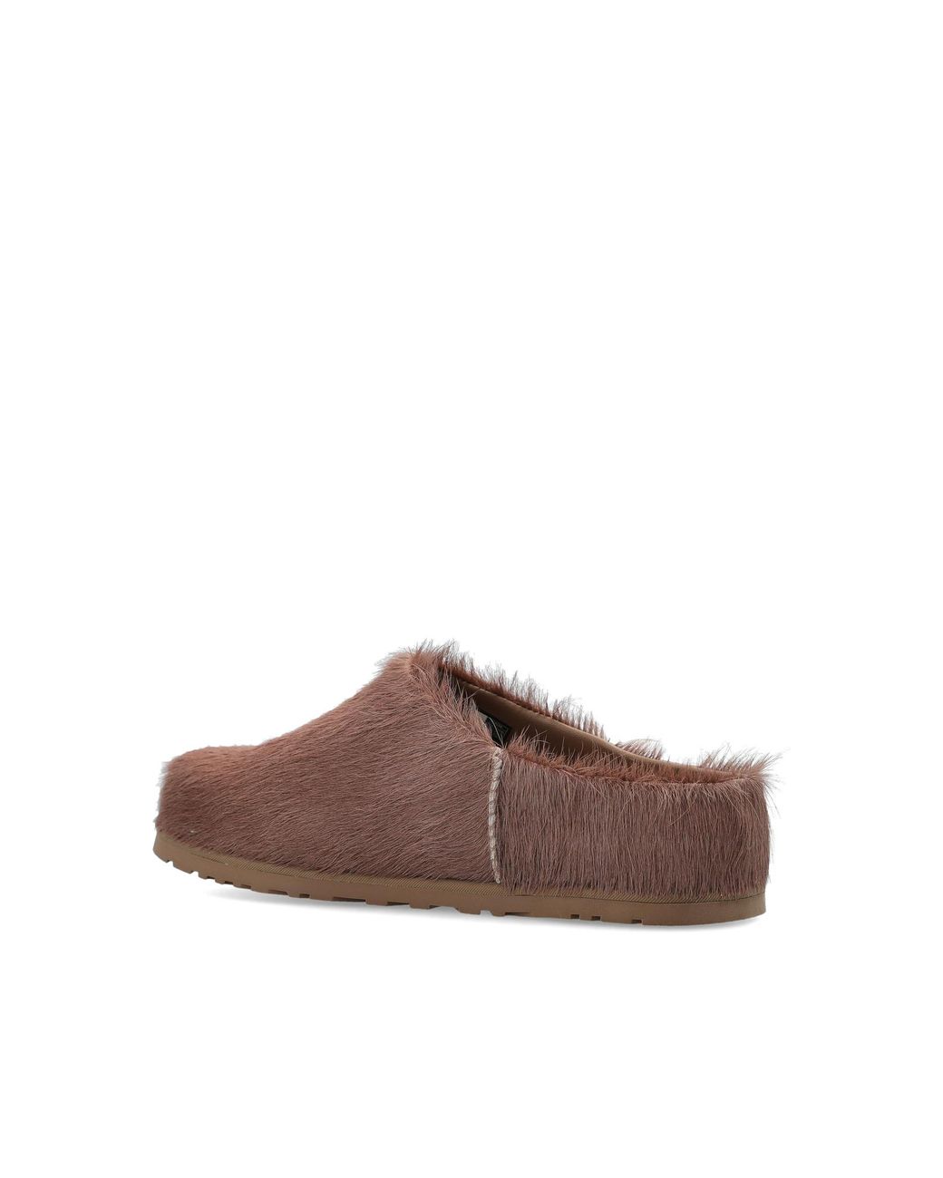 Ugg Brown 'Otzo Calf Hair Clog' Leather Shoes