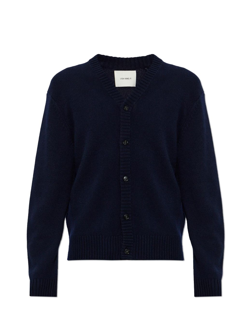 Lisa Yang Blue Cashmere Cardigan 'Fenris' for men