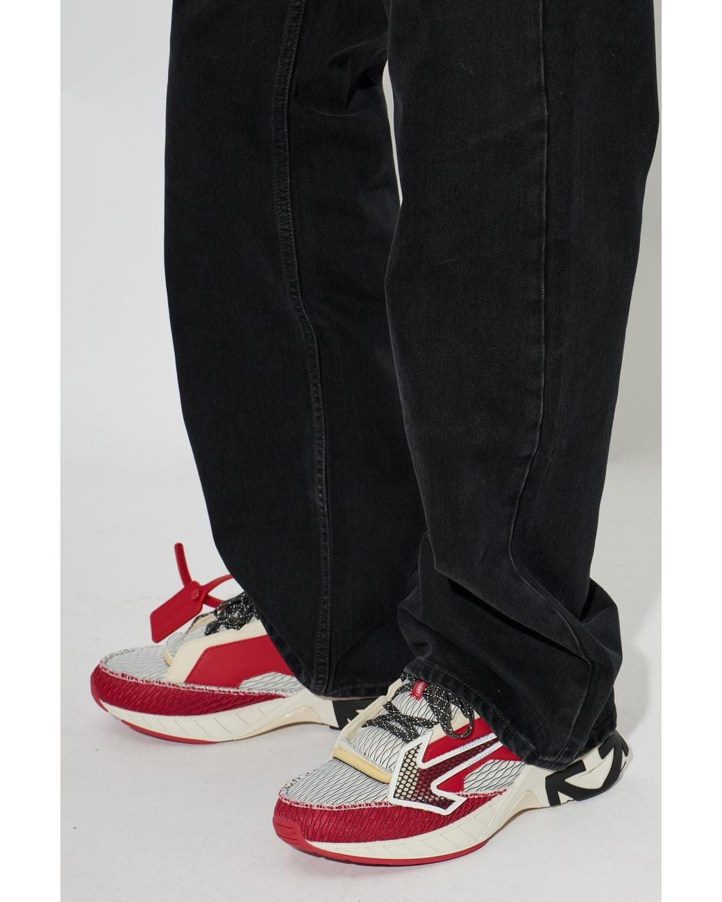 Off-White c/o Virgil Abloh Red 'Space Memo' Sneakers for men