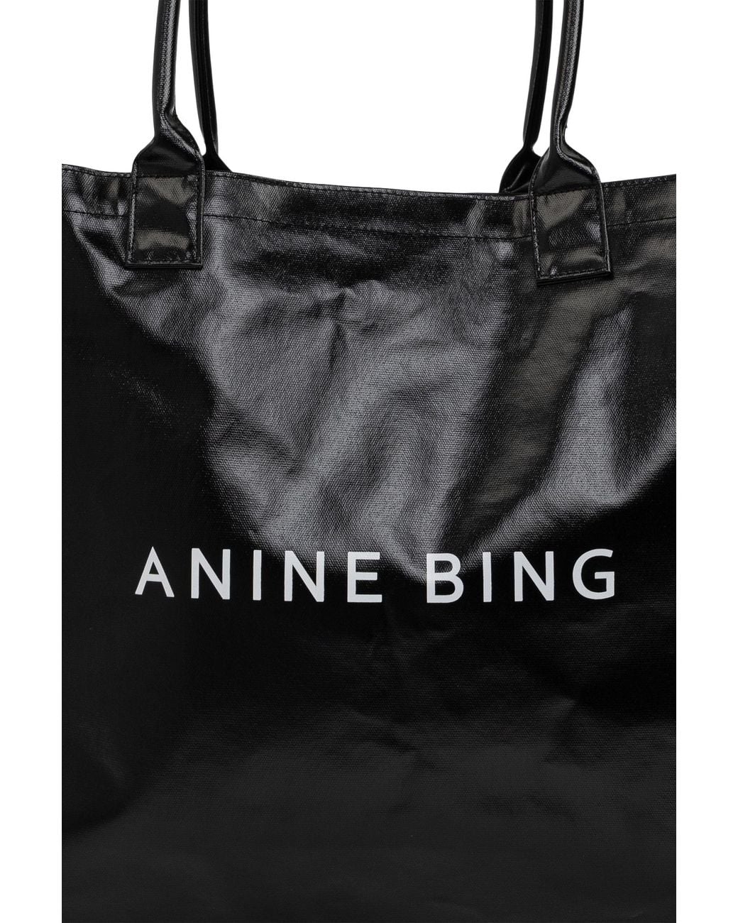 Anine Bing Black "Leo Coated" Bag