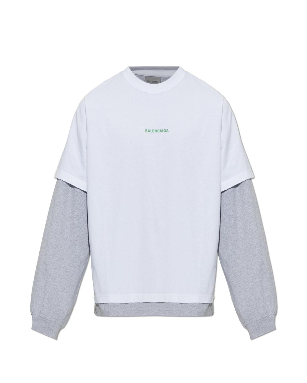 Balenciaga White Logo T-Shirt for men