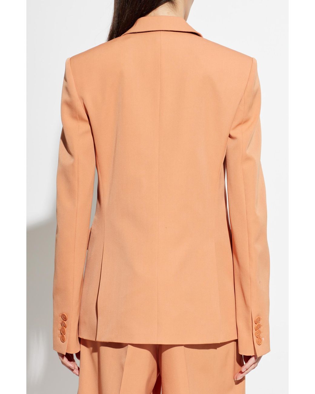 Stella McCartney Orange Blazer With Double Vent