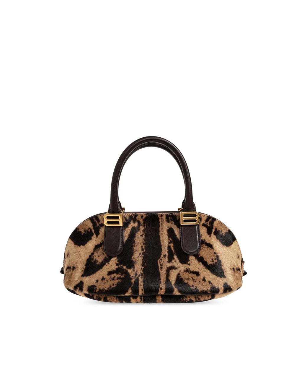 Balenciaga White Leather Bag 'Balero Bowl Mini'