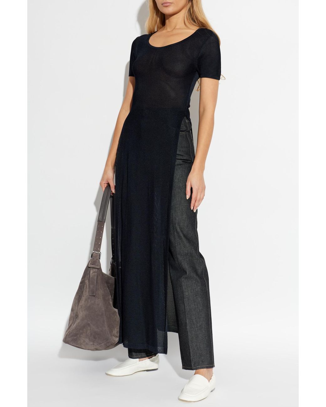 Lemaire Black Transparent Dress