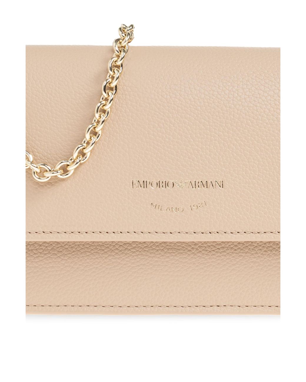 Emporio Armani Natural Leather Clutch