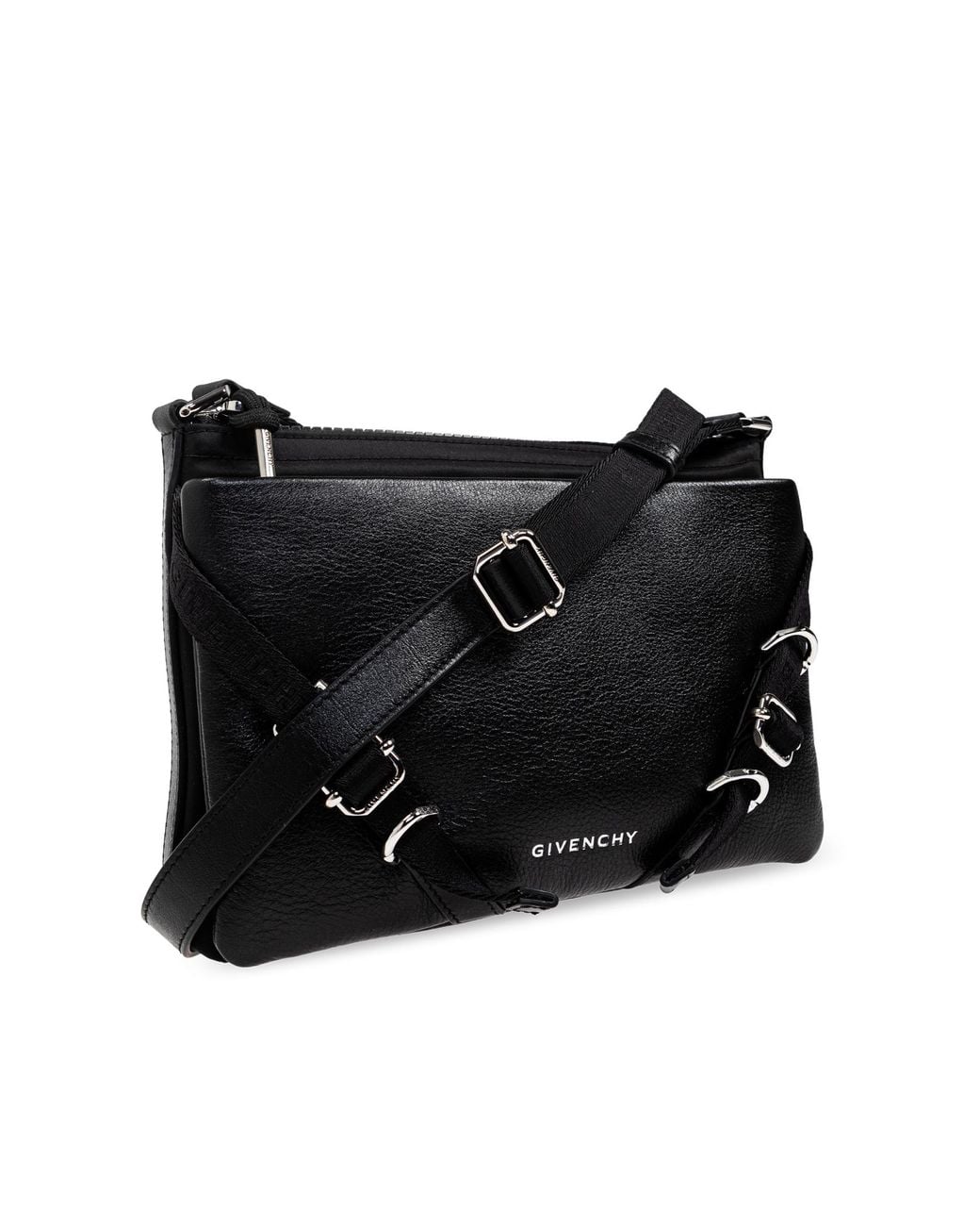 Givenchy Black Voyou Skinny Shoulder Bag for men