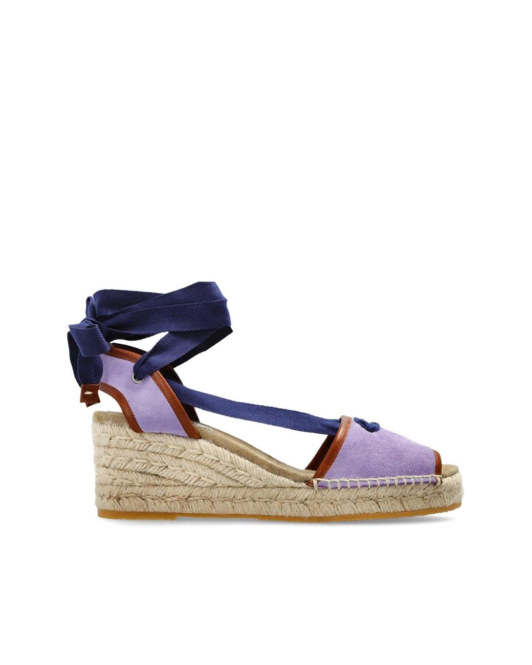 Versace Blue Wedge Sandals 'Lola'