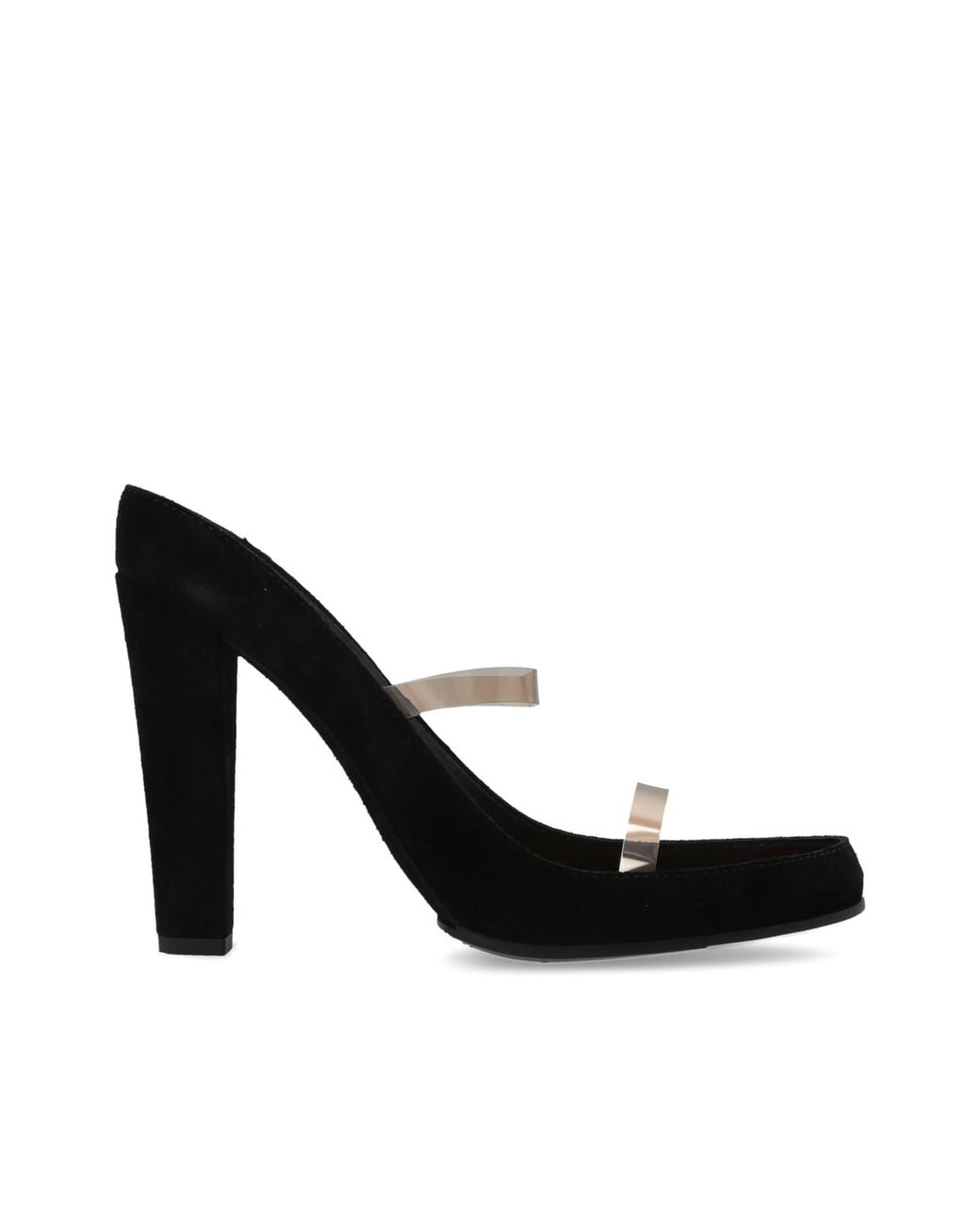 Moschino Black Heeled Sandals