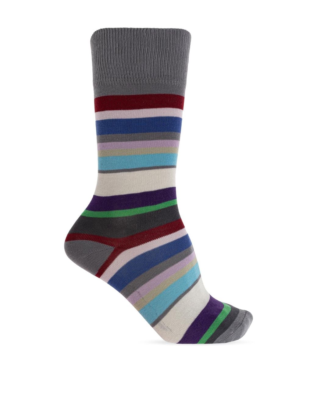 Paul Smith Blue Socks With A Striped Pattern for men