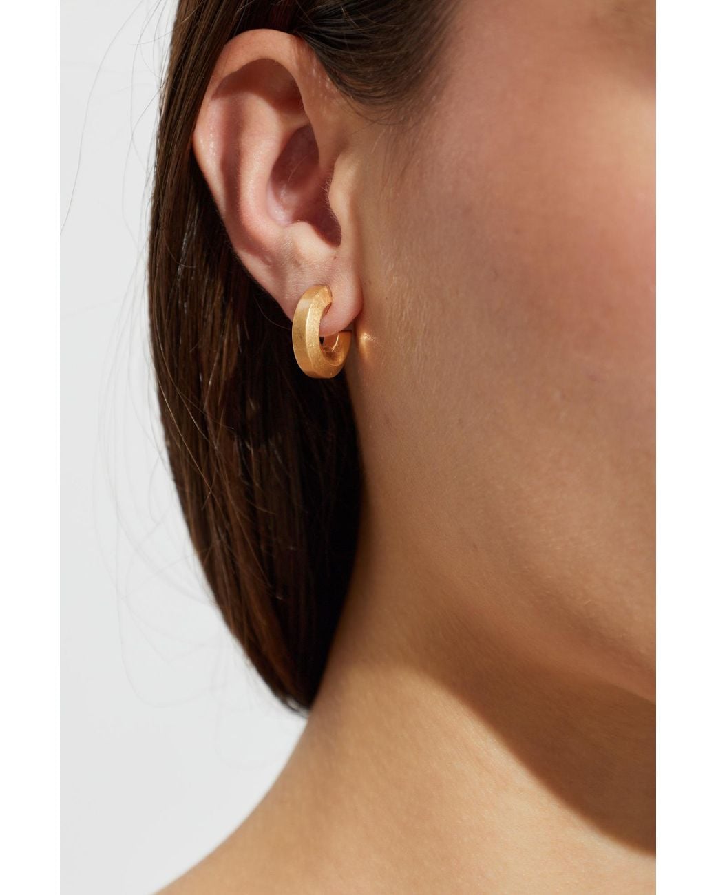 AllSaints Metallic Hoop Earrings