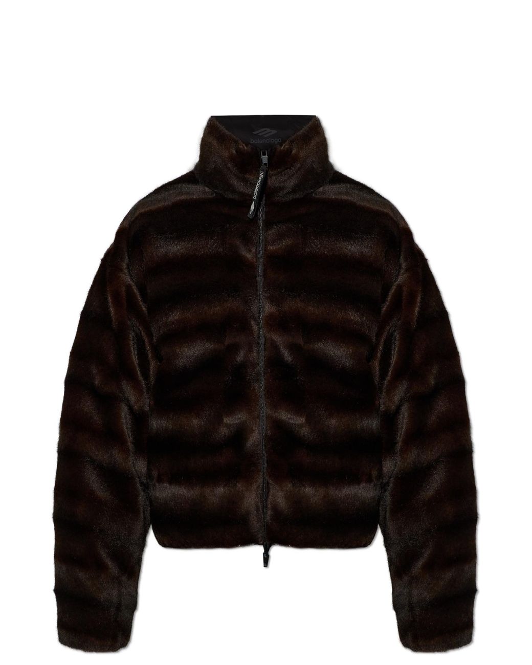 Balenciaga Black Reversible Jacket With Stand-Up Collar