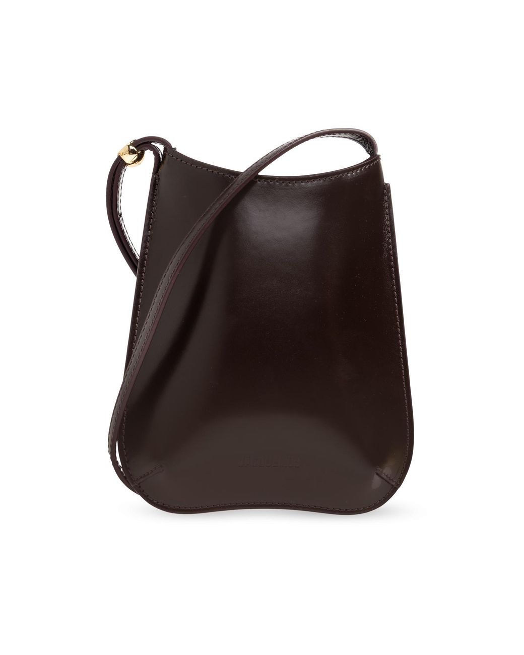 Jacquemus Brown Phone Case 'Bisou' With A Strap