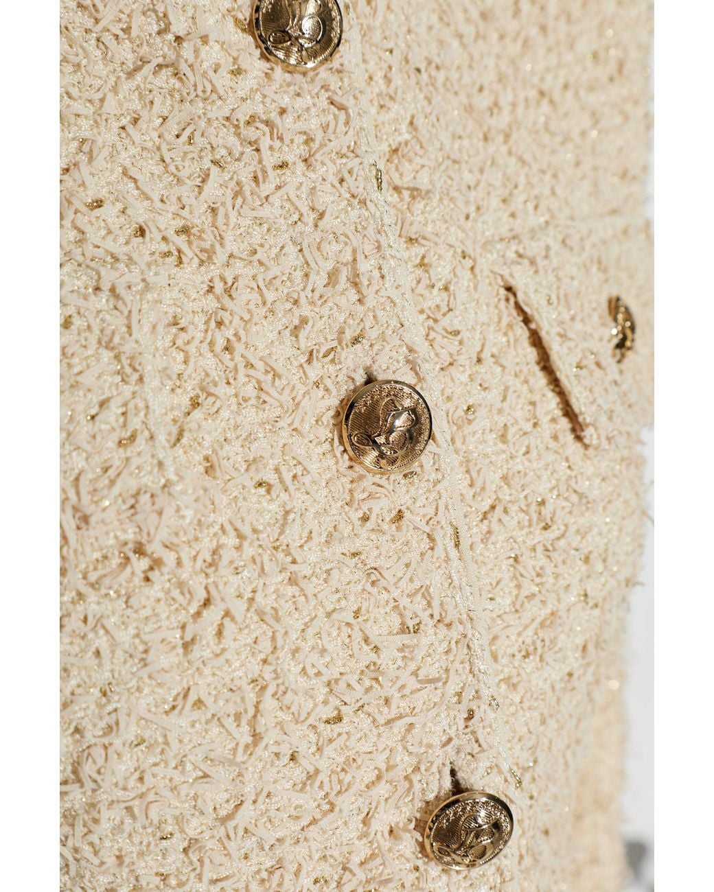 Balmain Natural Jacket With Lurex Thread