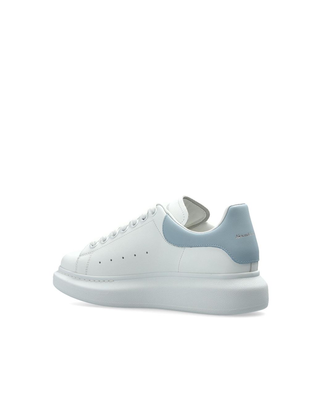McQueen White Leather Shoes With Logo