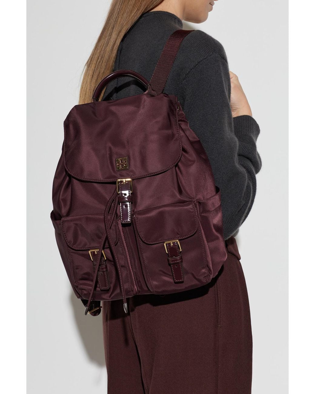 Tory Burch Red 'Virginia' Backpack