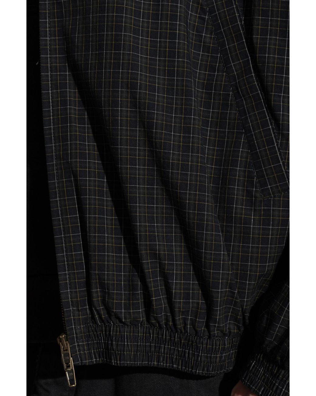 Balenciaga Black Plaid-Patterned Jacket for men