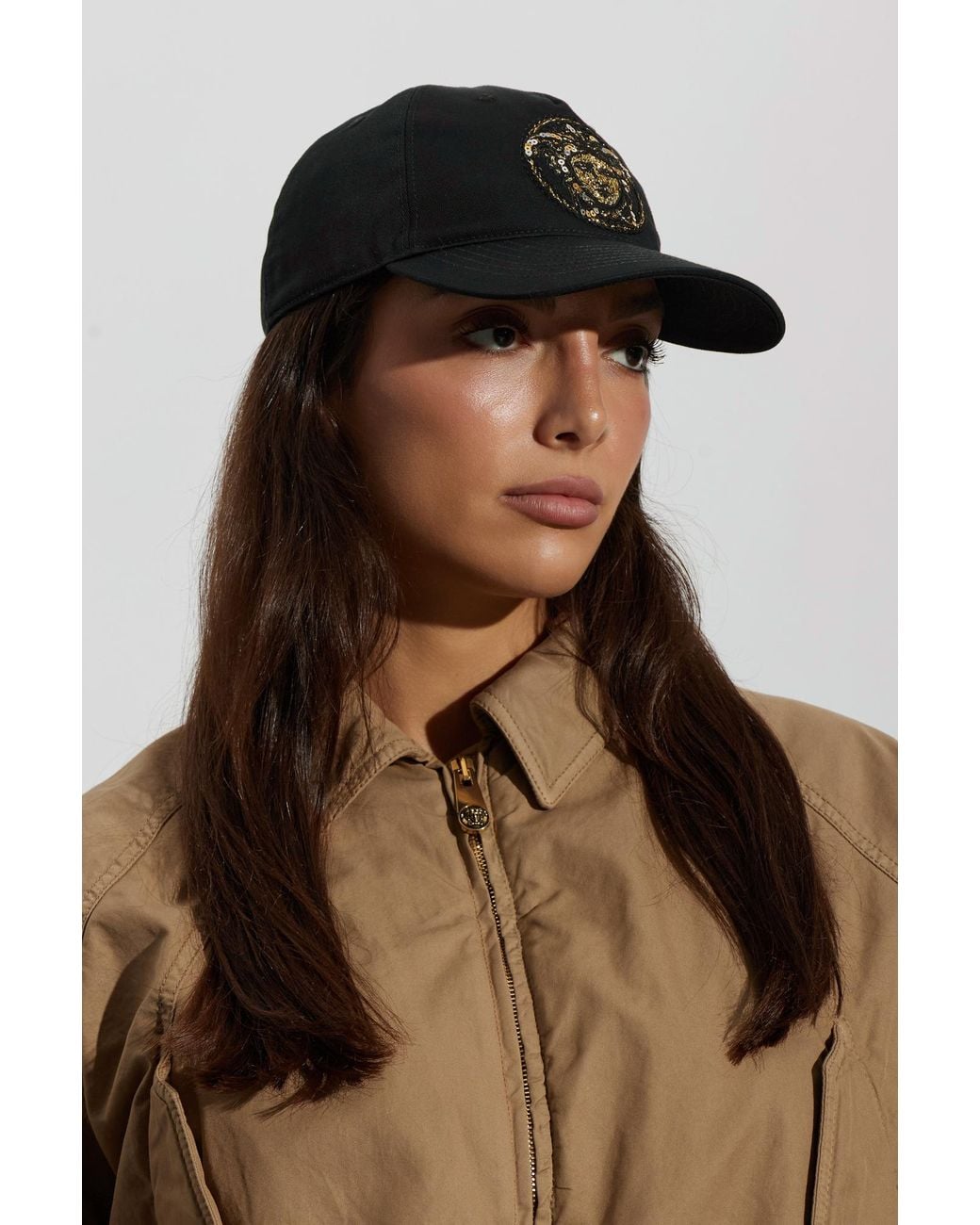 Versace Black Baseball Cap