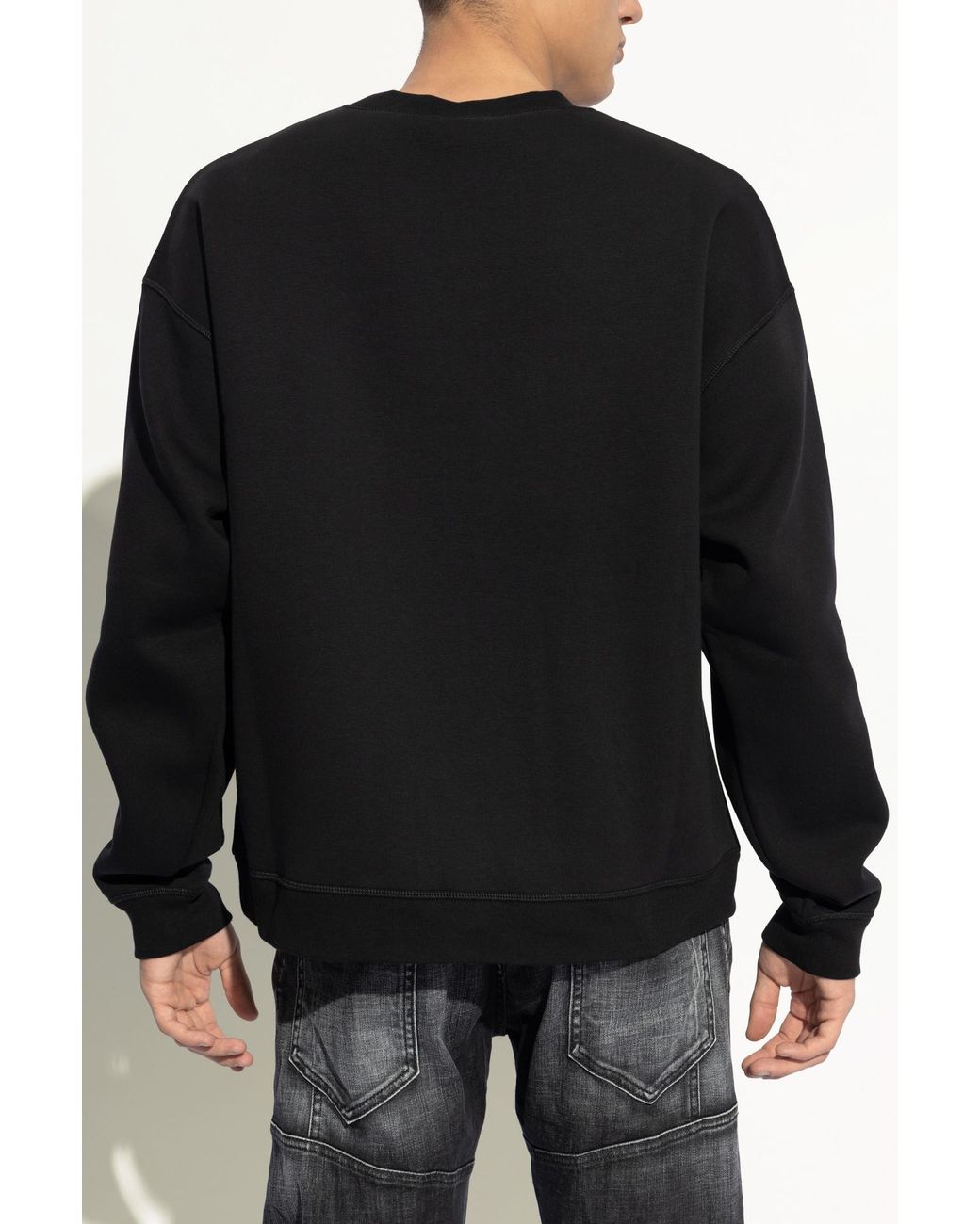 DSquared² Black Sweatshirt With Logo for men