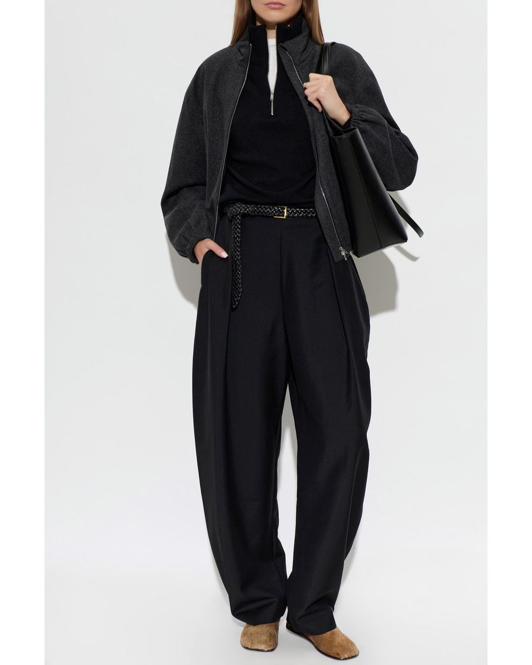Studio Nicholson Blue Wool Turtleneck Sweater 'Maren'