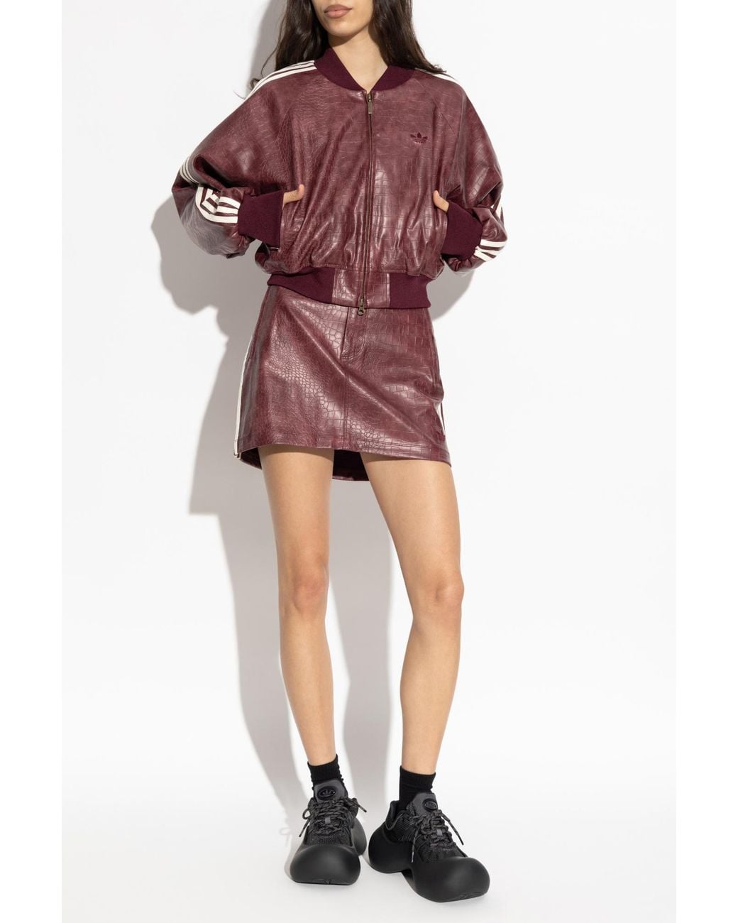 Adidas Originals Red Short Skirt With Logo