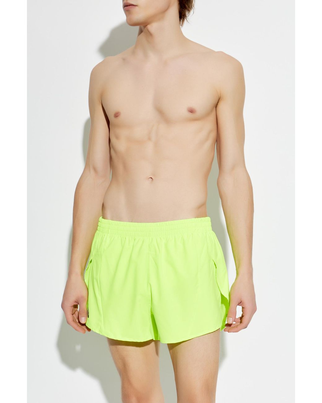 Adidas Originals Green Shorts From The Adizero Collection for men
