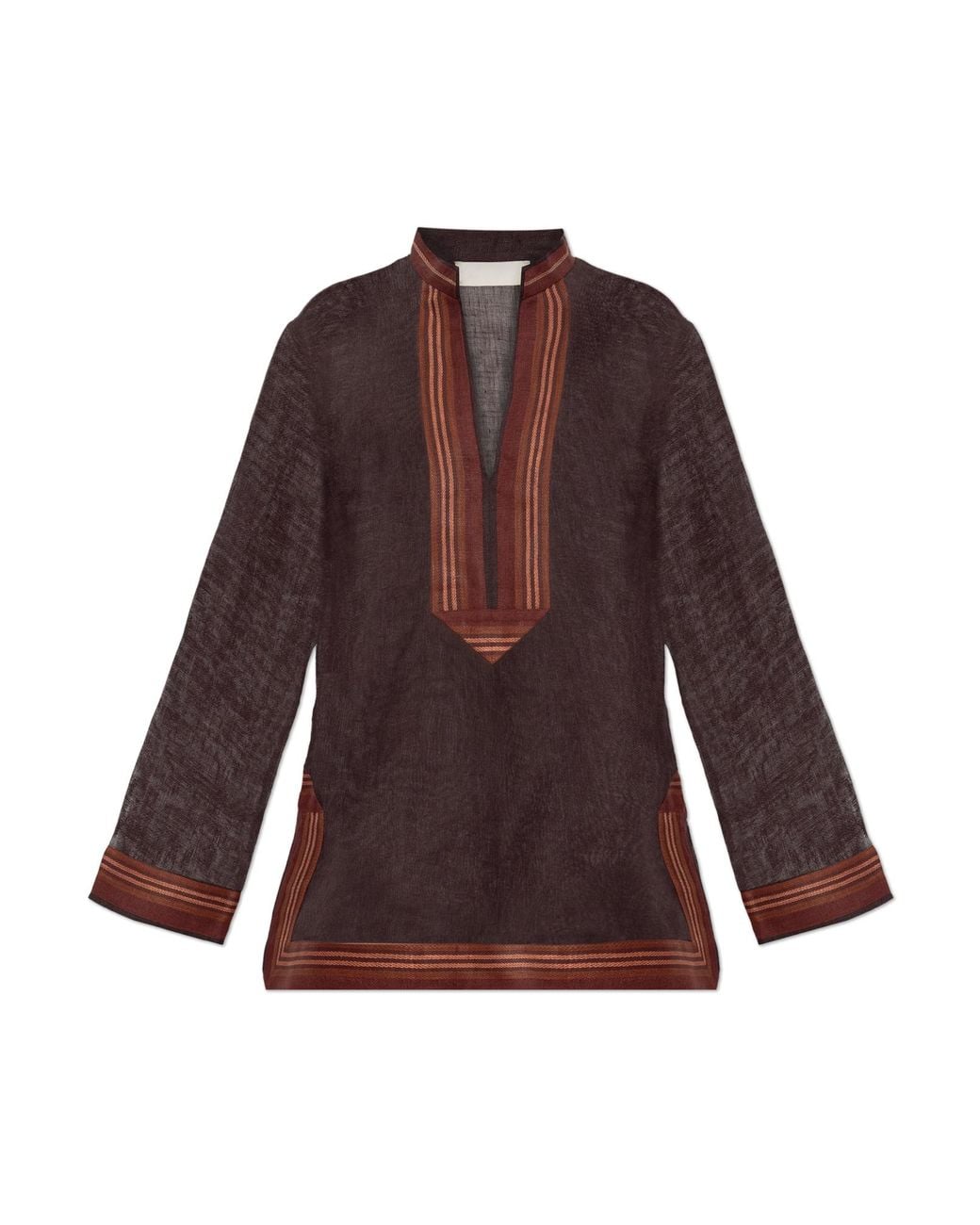 Tory Burch Red Linen Top