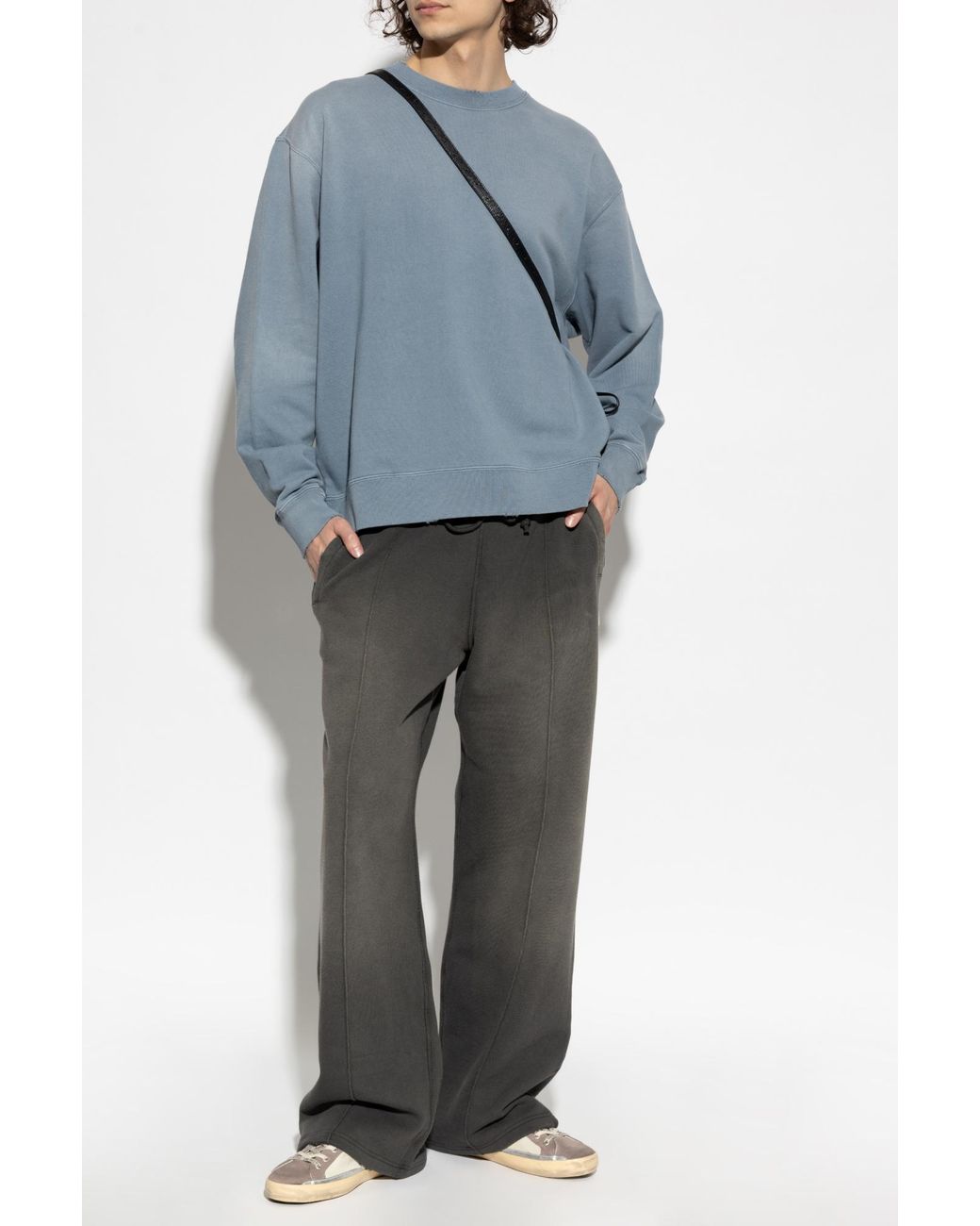 Golden Goose Deluxe Brand Black Wide-Leg Sweatpants for men