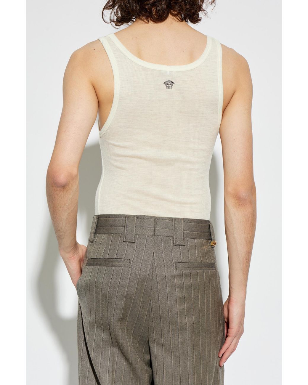 Versace Natural Wool Top for men