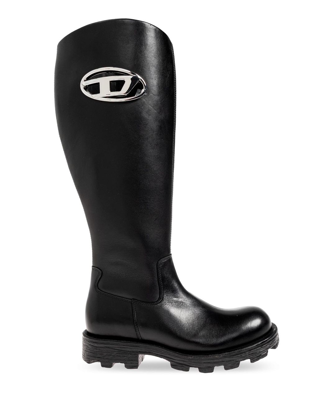 DIESEL Black Leather Boots 'D-Hammer'