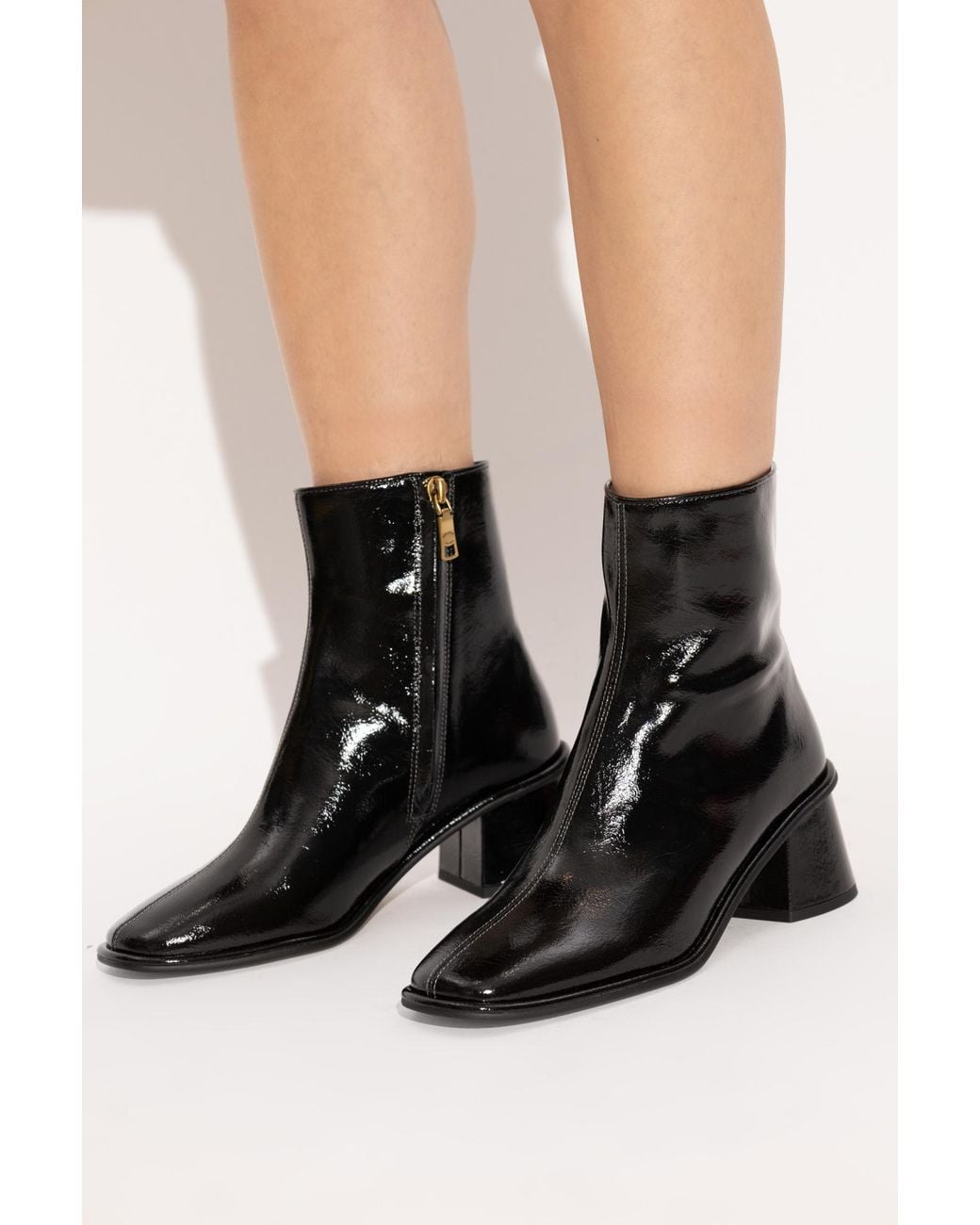 COACH Black 'Gigi' Heeled Ankle Boots