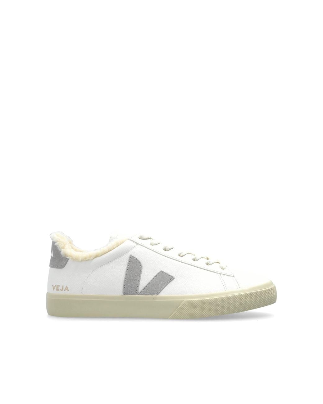 Veja White Sneakers Campo Winter Leather for men
