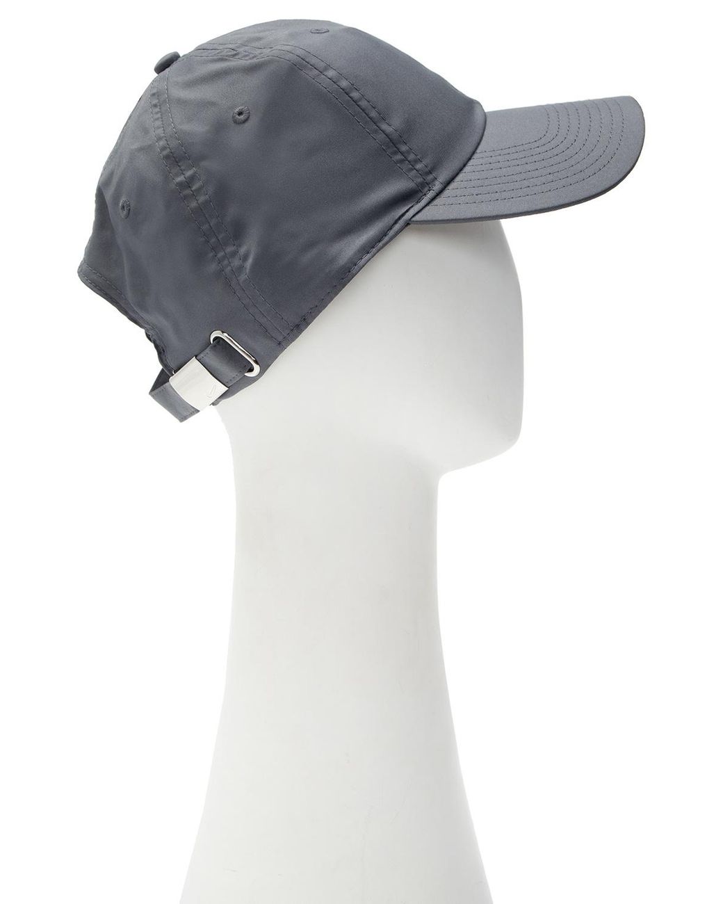 Nike Synthetic Metal Swoosh Cap in Grey (Gray) | Lyst