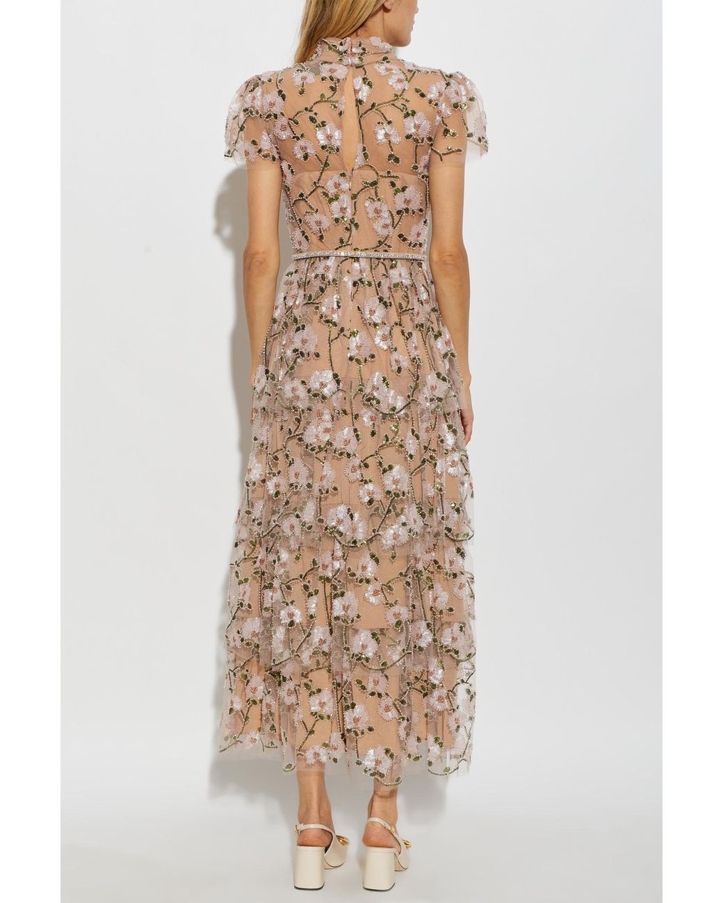 Self-Portrait Natural Sequin Dress