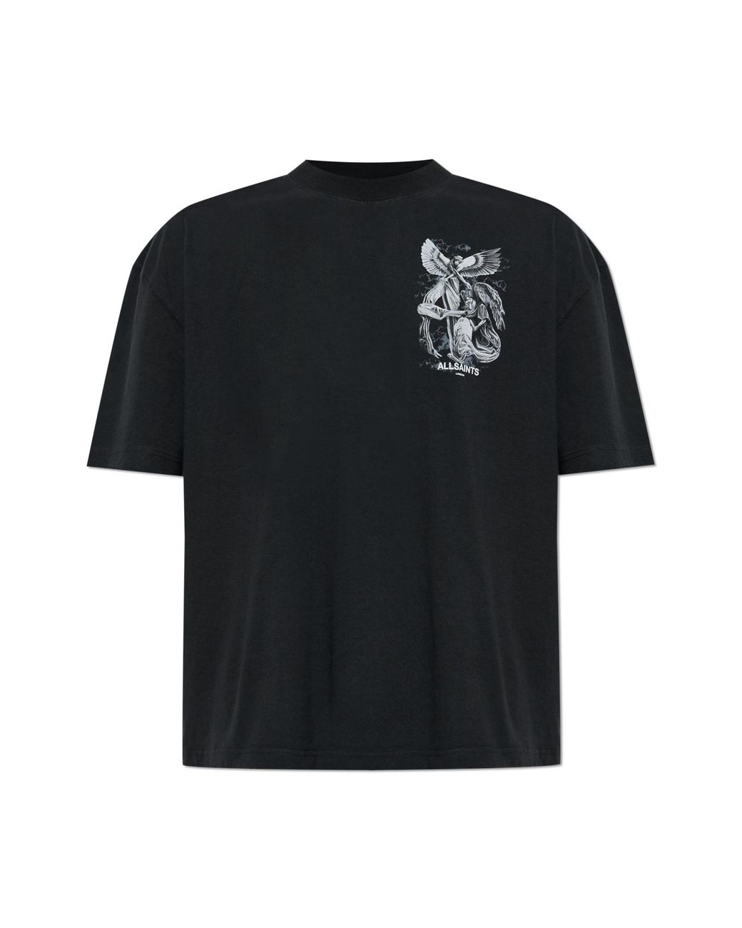 AllSaints Black T-Shirt 'Seraph' for men