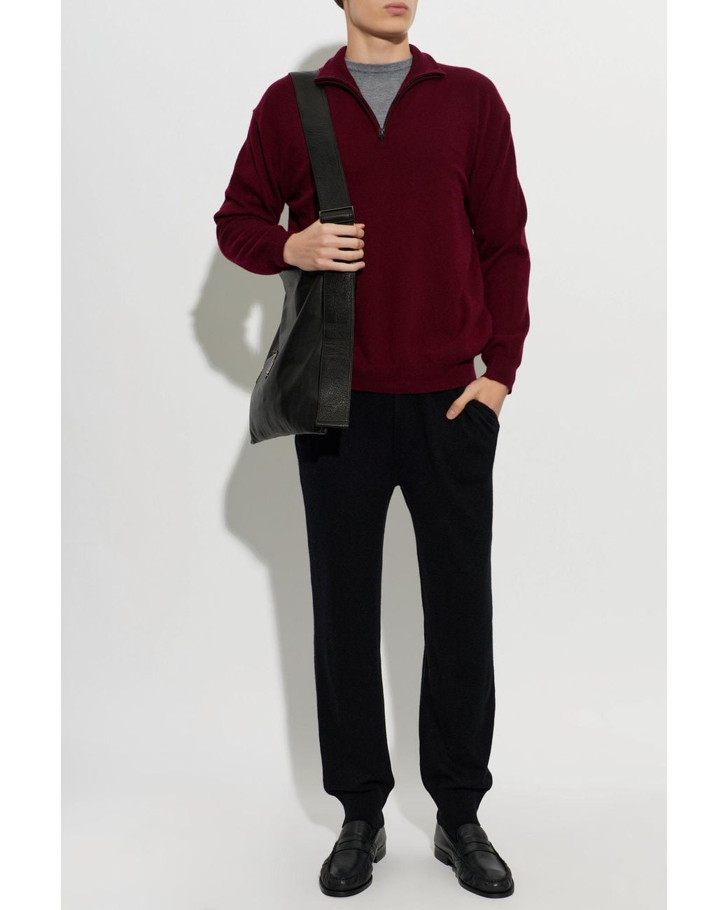 Lisa Yang Red Augustus Cashmere Sweater for men