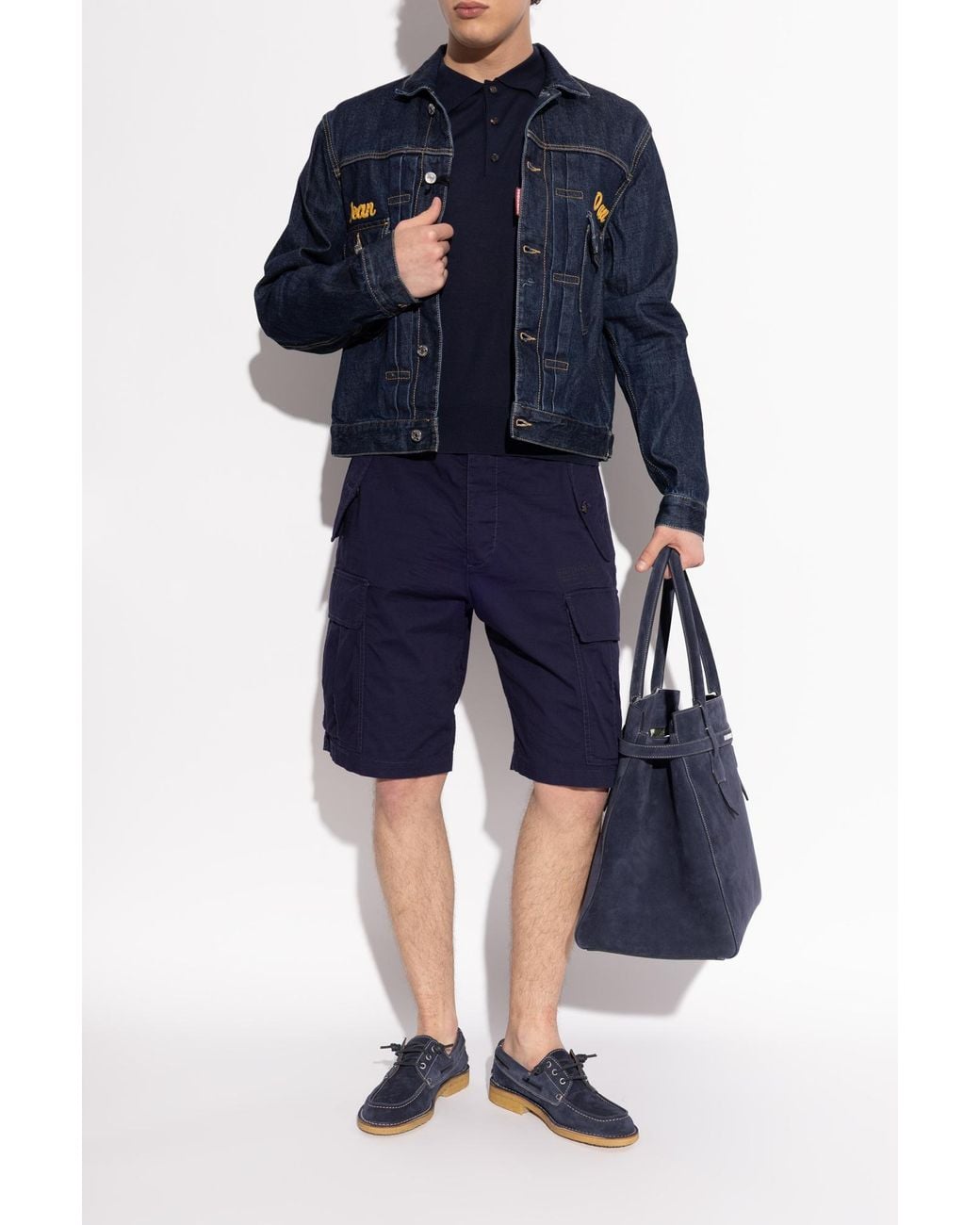 DSquared² Blue Suede Shoes for men