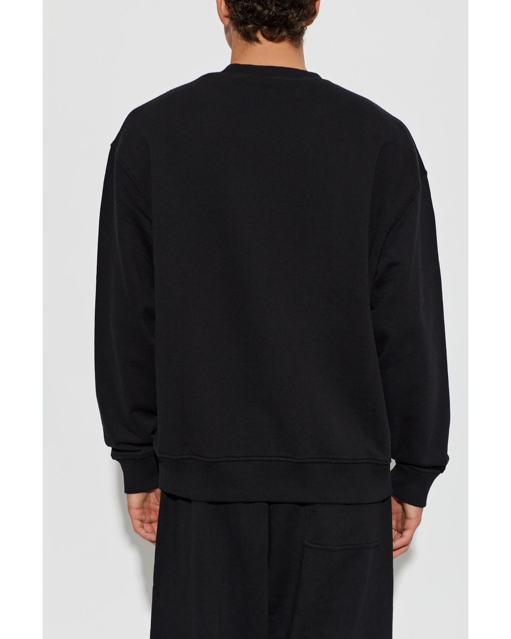 Palm Angels Blue Sweatshirt With Logo for men