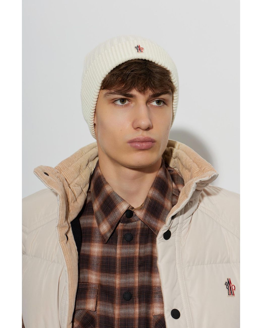 Moncler Natural Après-Ski Beanie Hat for men