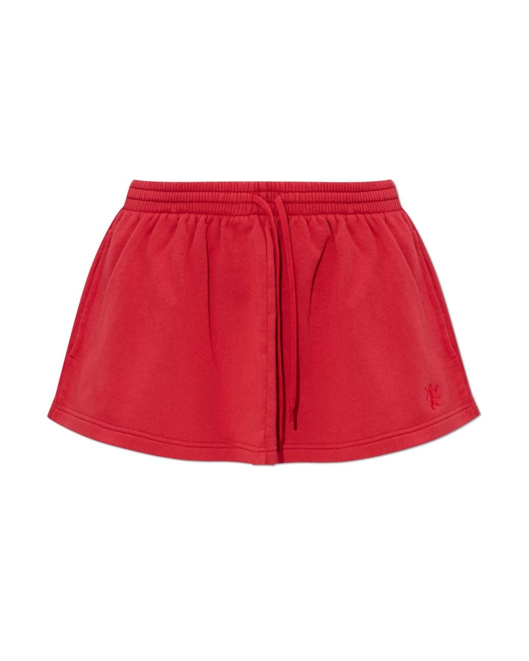 Balenciaga Red Short Skirt With Pockets