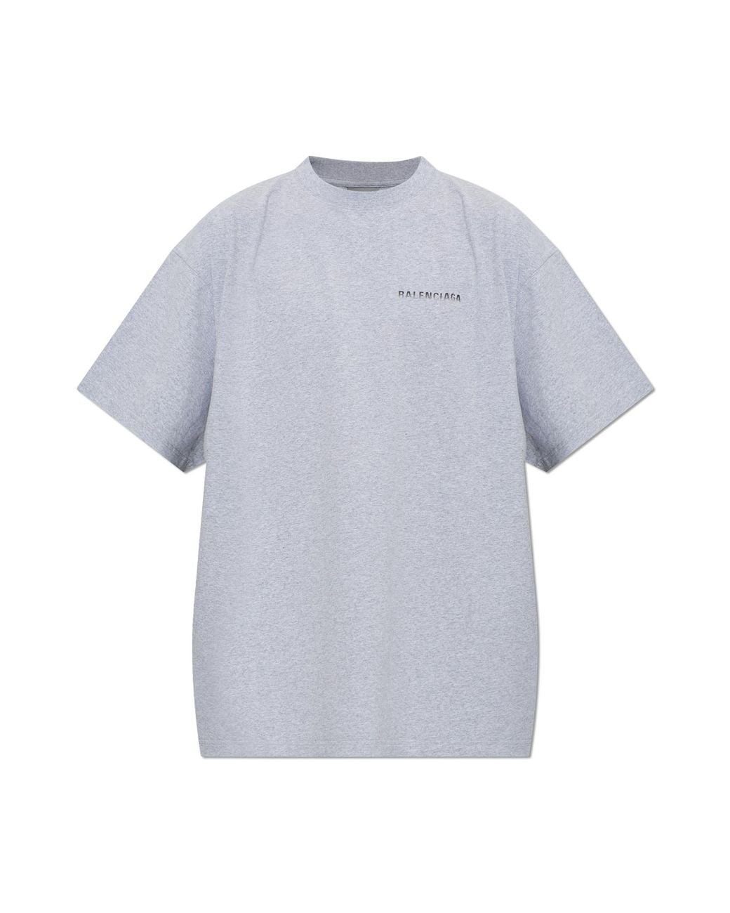 Balenciaga Gray Logo T-Shirt for men