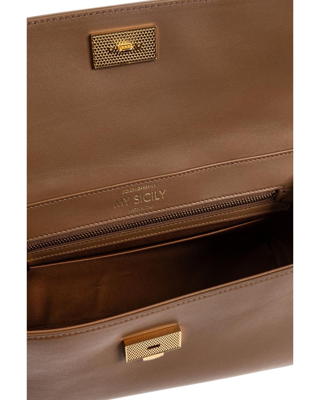Dolce & Gabbana Brown Handbag 'Sicily Large'