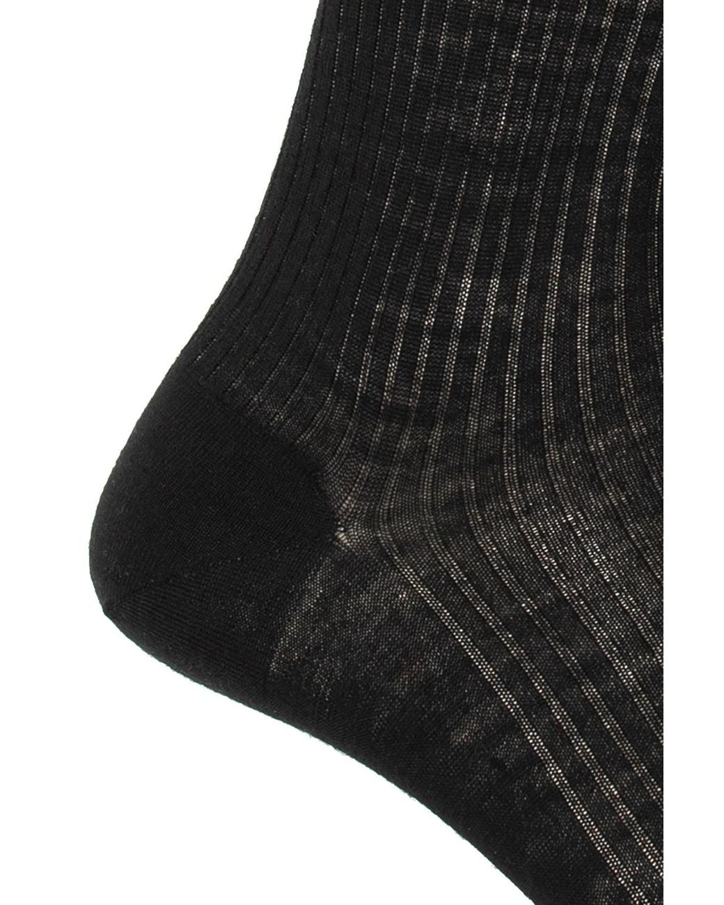 DSquared² Black Wool Socks With Logo for men
