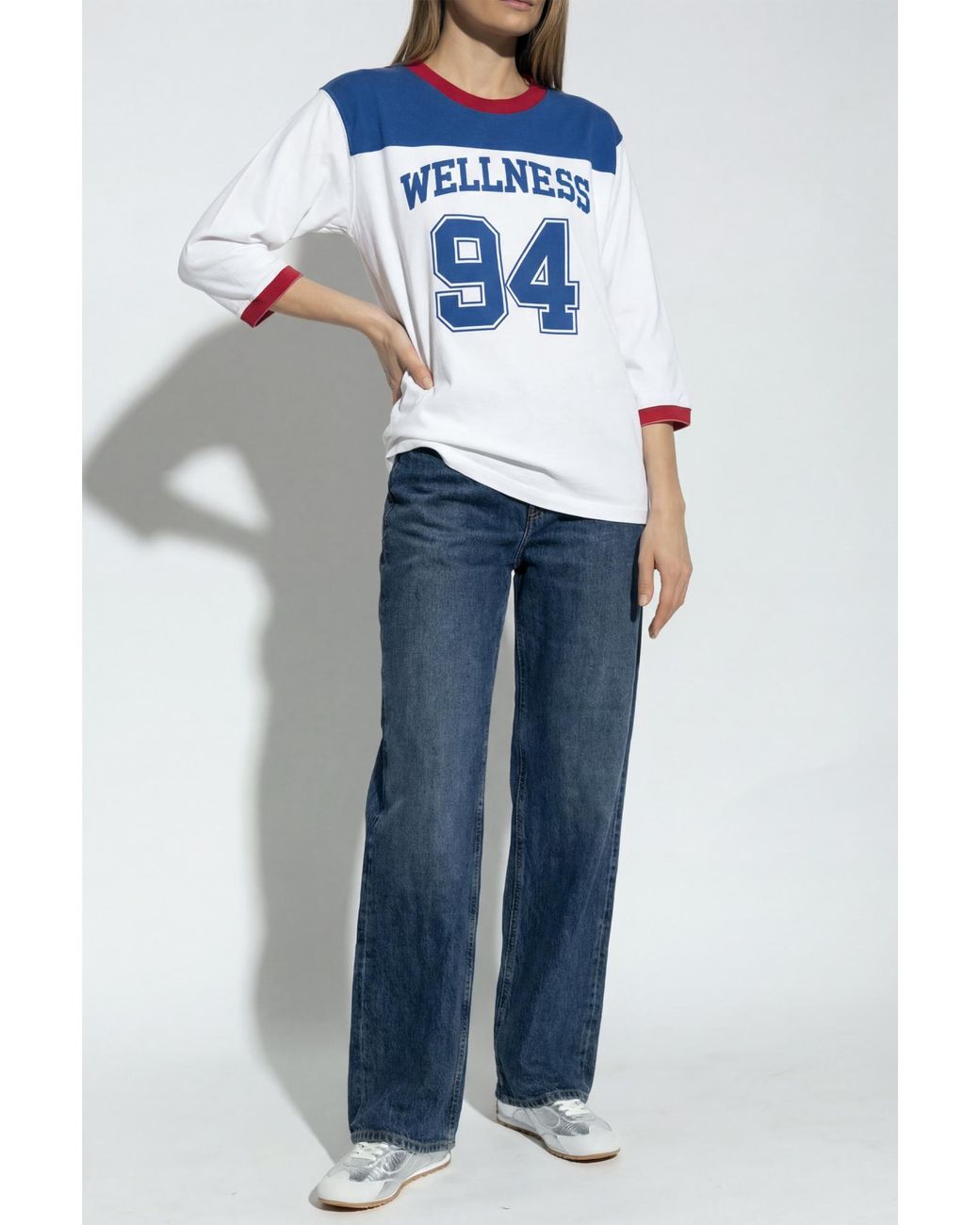 Sporty & Rich Blue T-Shirt From The "Wellness 94" Collection