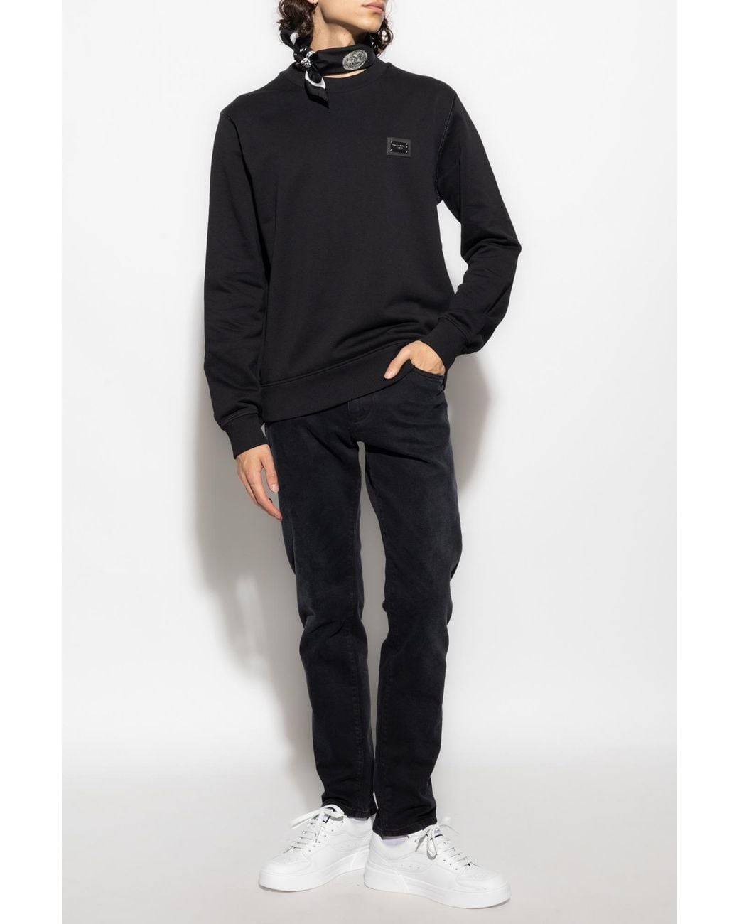 Dolce & Gabbana Blue Logo Sweatshirt for men